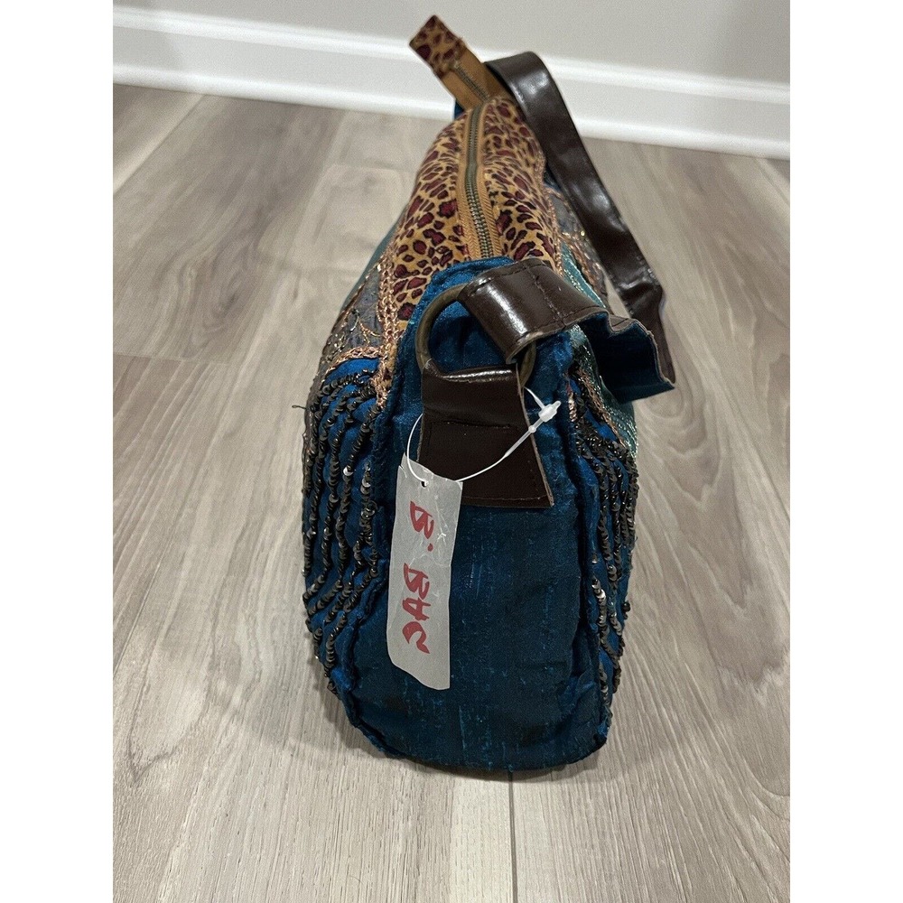 NWT Boho Quilted Beaded Shoulder Bag #147 - Picture 2 of 6